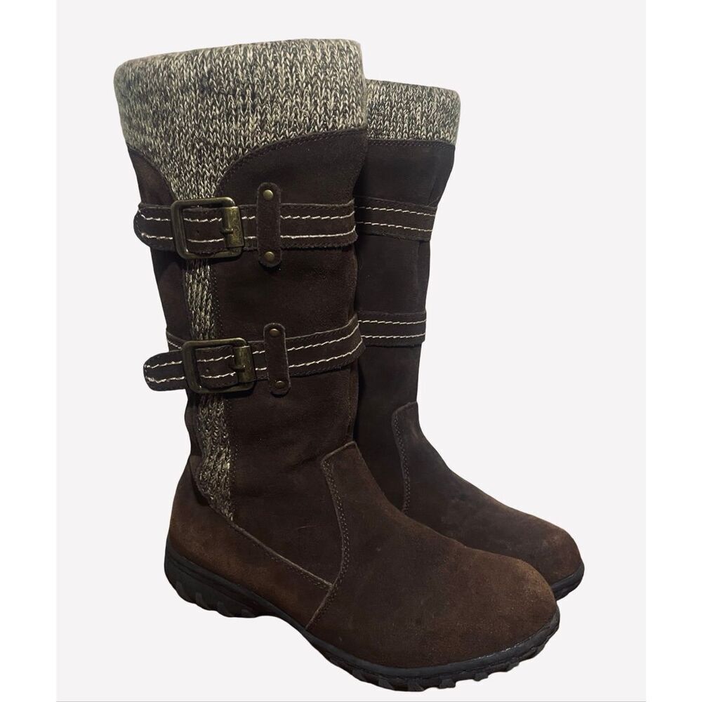 Khombu Suede Sweater Boots NWOB